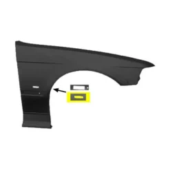 Aile avant droite avec trou de répétiteur pour BMW Série 3 E36 Berline Compact et Touring (09/1996-) - côté passager