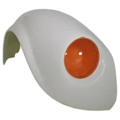Aile avant droite poly évasée extérieur +4 cm CSP pour VOLKSWAGEN Coccinelle 1302 et 1303 berline et cabriolet (08/1970-07/1974)