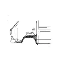 Aile avant gauche pour VOLKSWAGEN Transporter T25 (05/1979-07/1992) - qualité origine