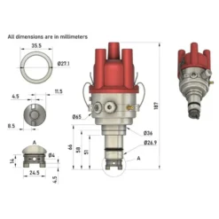 Allumeur électronique à dépression 123 IGNITION pour Porsche 914-4 à injection (1970-1976)