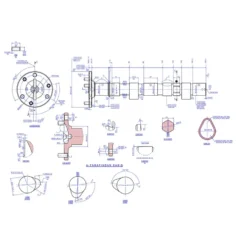 Arbre à cames type OKRASA pour moteur 25 & 30 cv + 356 Pre-A