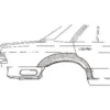 Arc d'aile arrière droite pour Mercedes Classe E (W124)