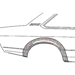 Arc d'aile arrière droit pour Opel Manta B (1975-1988)