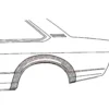 Arc d'aile arrière gauche pour Opel Manta B (1975-1988)