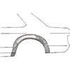 Arc d'aile arrière gauche pour Opel Ascona A (1970-1975)