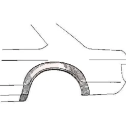 Arc d'aile arrière gauche pour Opel Ascona A (1970-1975)