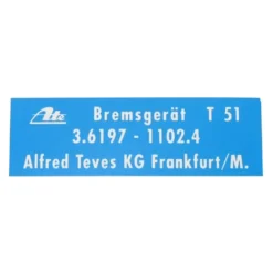 Autocollant ATE Brake Booster