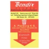 Autocollant BENDIX de pompe à essence pour Porsche 911 type F (1965-1973)