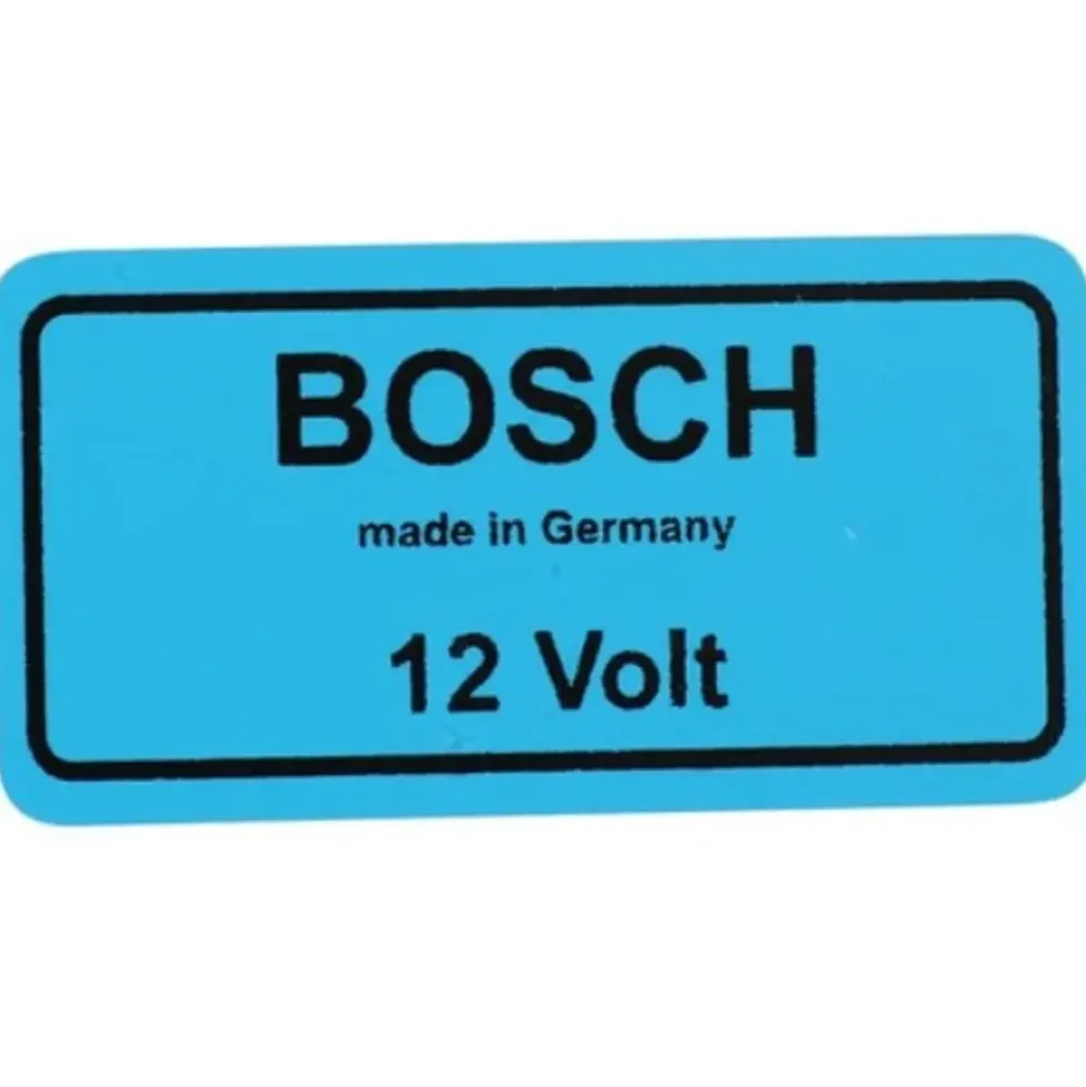 Autocollant BOSCH 12v Made in Germany pour VOLKSWAGEN LT (1976-1996)
