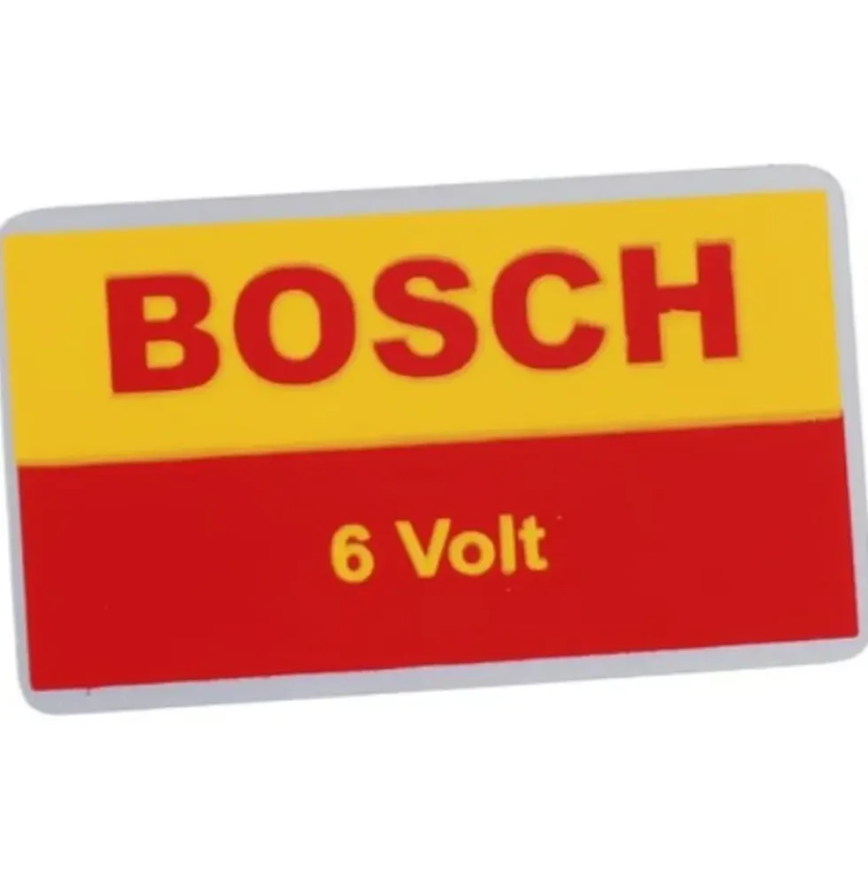 Autocollant BOSCH 6v pour VOLKSWAGEN Combi Split (1950-07/1967)