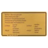 Autocollant des pressions de pneu pour Porsche 911 type 964 (1989-1994) - 2.5 et 3.0 bar
