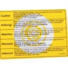 Autocollant d'information de changement de pneu pour VOLKSWAGEN Transporter T4 (1990-07/2003)