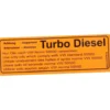 Autocollant d'information Turbo-Diesel pour VOLKSWAGEN Transporter T25 (05/1979-07/1992)