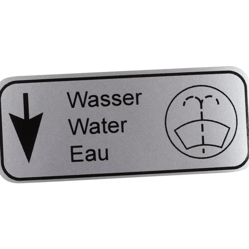 Autocollant d'information Water pour VOLKSWAGEN Combi Split (1950-07/1967)