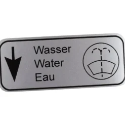 Autocollant d'information Water pour VOLKSWAGEN Transporter T4 (09/1990-07/2003)