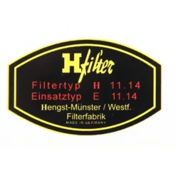 Autocollant H Filter pour Porsche 911 type F et 912 (1965-1973)