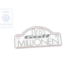 Autocollant "10 Millionen" pour Golf 2