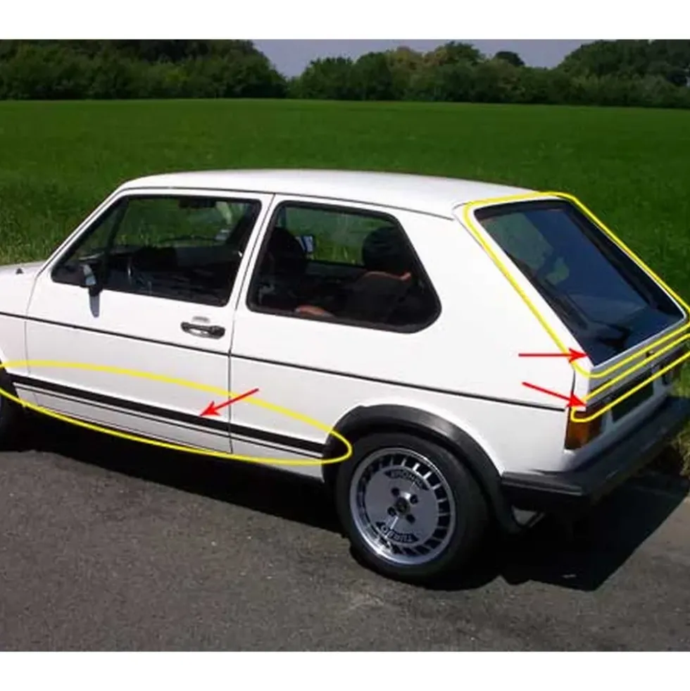 Autocollants de carrosserie "GTi" pour Golf 1