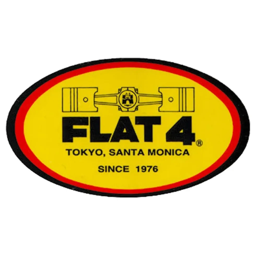 Autocollants Flat 4 - Lot de 3