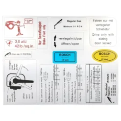 Autocollants pour VOLKSWAGEN Combi Bay Window (08/1967-07/1979)