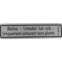 Autocollant uniquement carburant sans plomb pour VOLKSWAGEN Combi Split Brazil (1957-1975)