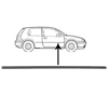 Baguette de porte droite pour Golf 4 Berline 3 portes