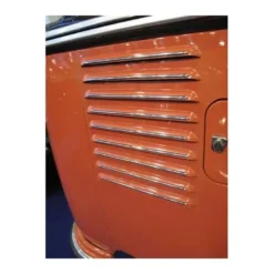 Baguettes de ventilation inox poli ailes arrière Bus VW Split Deluxe 55 ->63