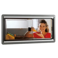 Baie coulissante acrylique noire type S4 900x450 mm Seitz DOMETIC