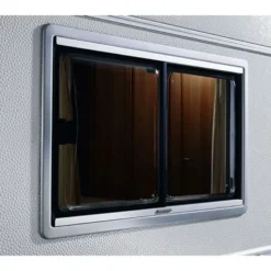 Baie coulissante acrylique noire type S4 900x450 mm Seitz DOMETIC