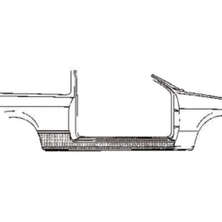 Bas de caisse droit pour Opel Manta B (1975-1988)