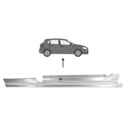 Bas de caisse droit pour Volkswagen Polo V (6R) 3 portes