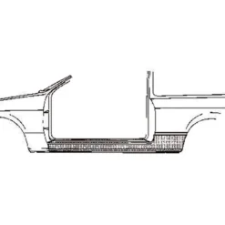Bas de caisse gauche pour Opel Manta B (1975-1988)