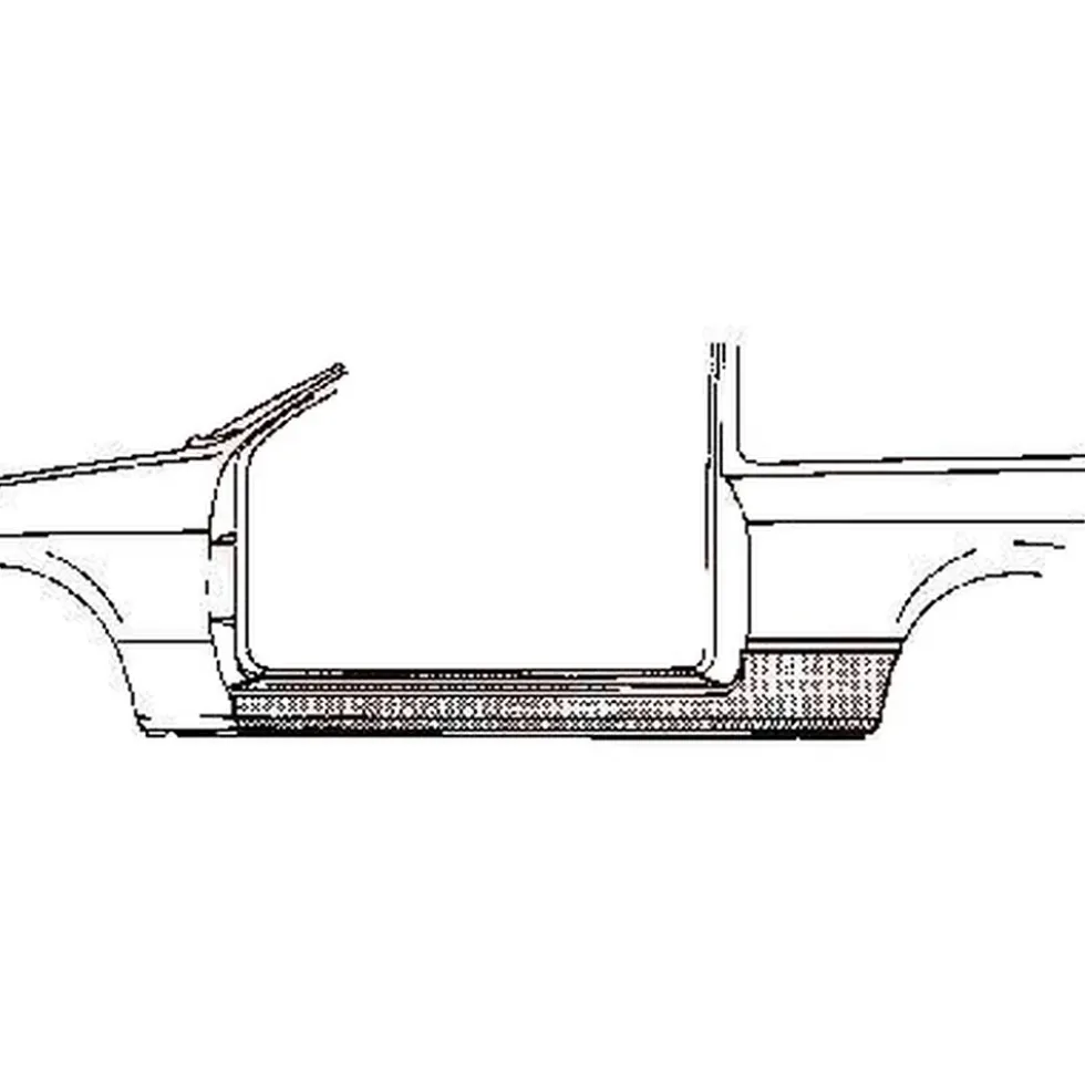 Bas de caisse gauche pour Opel Manta B (1975-1988)