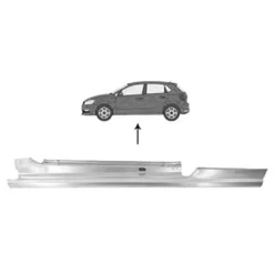 Bas de caisse gauche pour Volkswagen Polo V (6R) 3 portes