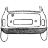 Bas de face arrière pour Mini Austin (09/1958-11/2000)