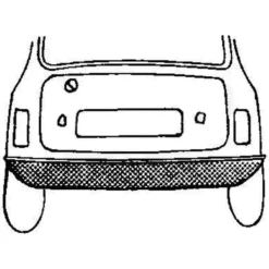 Bas de face arrière pour Mini Austin (09/1958-11/2000)