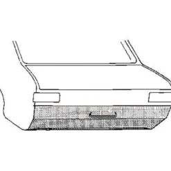 Bas de face arrière pour Opel Manta A (1970-1975)