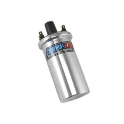 Bobine d'allumage chromée COMPU-FIRE 40.000 Volt - 3 Ohms - 12V pour VOLKSWAGEN Combi Split Brazil (1957-1975)