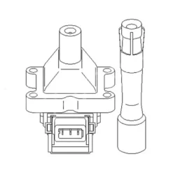 Bobine d'allumage Topran pour BMW Série 3 E30 318is et E36 318is, 320i, 325i - moteurs M42 et M50