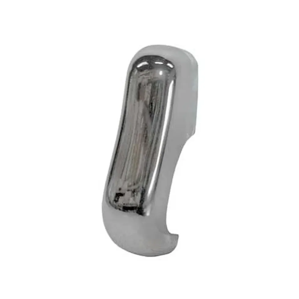 Butoir chromé Wolfsburg West sur parechocs simple lame pour Volkswagen Coccinelle 1300 ->67 et 1200->73