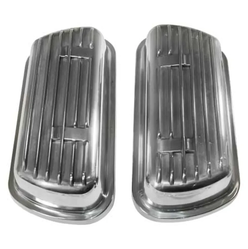 Cache-culbuteurs Alu & clips chromés pour VOLKSWAGEN Combi Split Brazil (1957-1975) - par 2