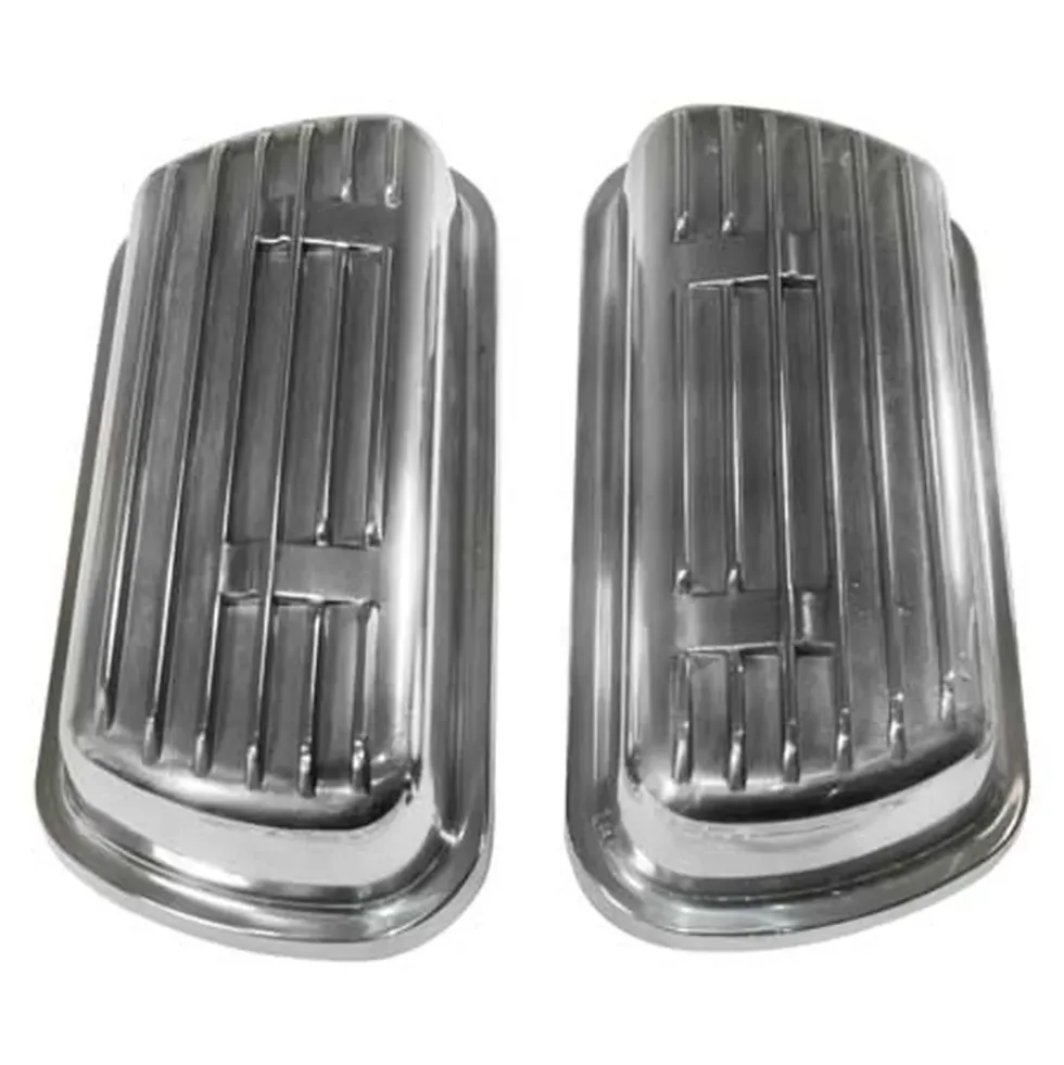 Cache-culbuteurs Alu & clips chromés pour moteur Type 1 - par 2