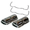 Cache-culbuteurs & clips Chromés pour VOLKSWAGEN Combi Split Brazil (1957-1975) - La paire
