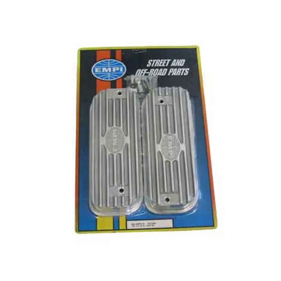 Caches culbuteurs en Alu poli pour moteur Type 4 - la paire
