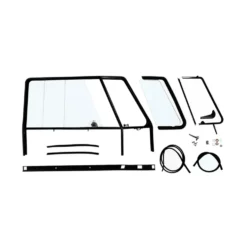 Cadre complet de porte droite avec joints et vitres pour Volkswagen Combi Split (-1967)