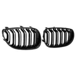 Calandres double nervure noire brillante pour Bmw Série 5 E60 Berline et E61 Touring (11/2001-09/2007)