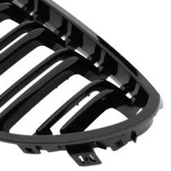 Calandres double nervure noire brillante pour Bmw Série 5 E60 Berline et E61 Touring (11/2001-09/2007)