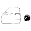 Caoutchouc anti-vibration de vitre pour VOLKSWAGEN Karmann Ghia (08/1955-07/1974)