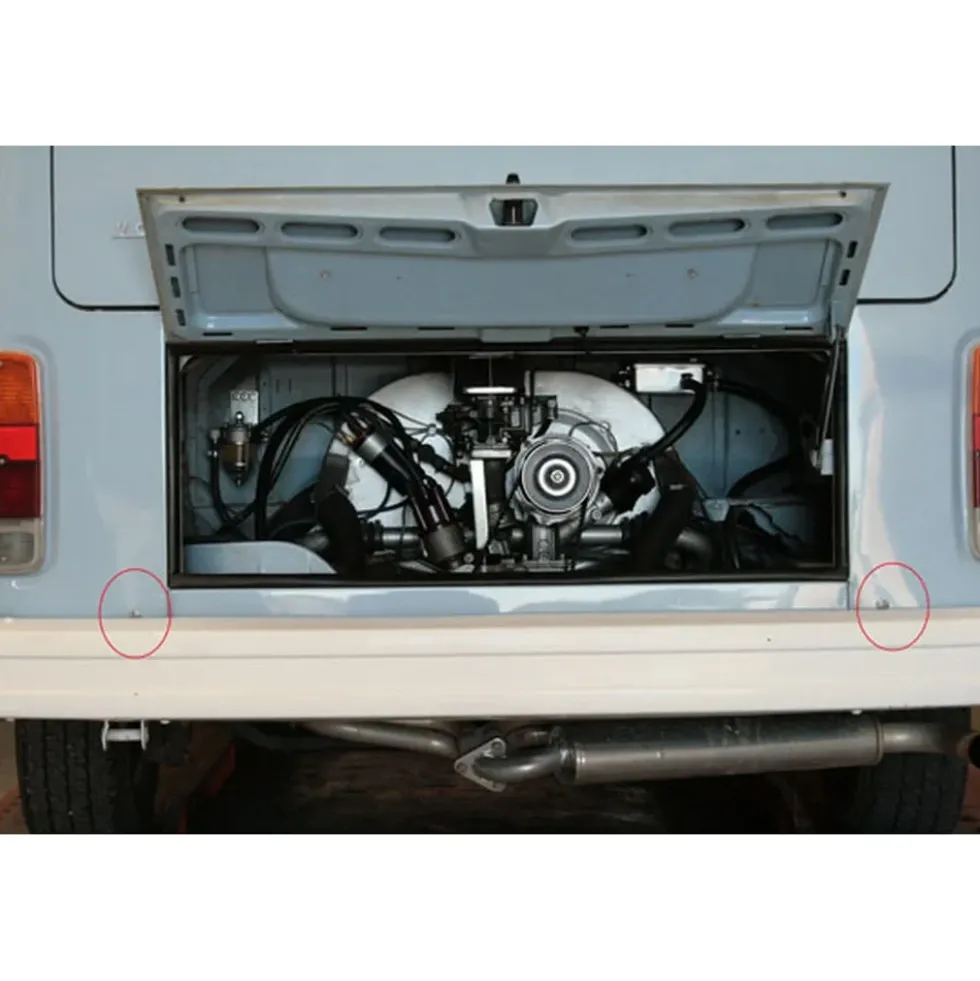 Capuchon obturateur sur coins arrières pour VOLKSWAGEN Transporter T25 Pick-up (05/1979-07/1992)