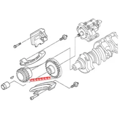 Chaine inférieure de distribution pour BMW E46 Diesel 6 cylindres